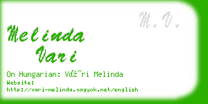 melinda vari business card